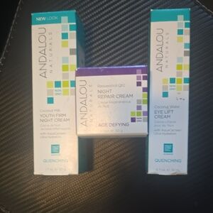 Andalou Naturals Quenching Skincare Trio - White and Purple